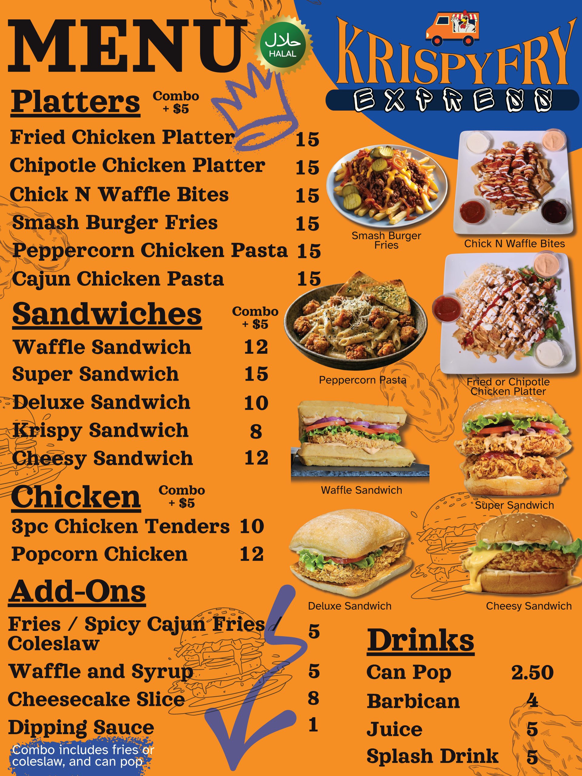 Krispy Fry Express - 2026 Menu Krispy Fry Menu<br />