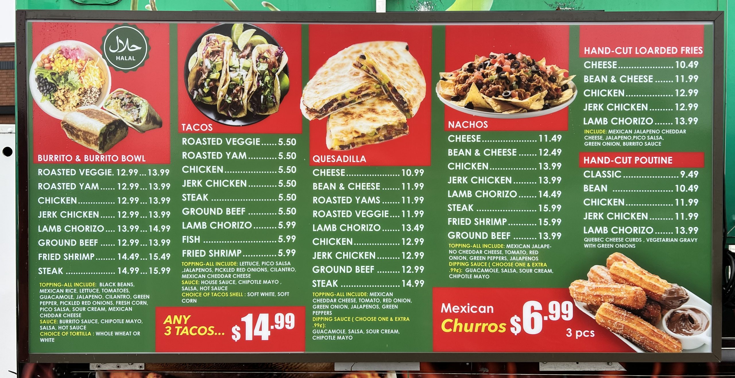 Mexican Bowl - 2026 Menu masalabox menu